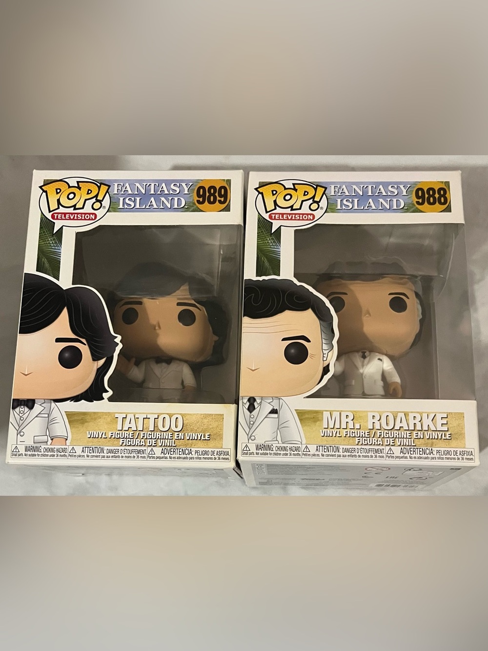 Funko Pop! Fantasy Island Tattoo & Mr. Roarke - White Attire Duo